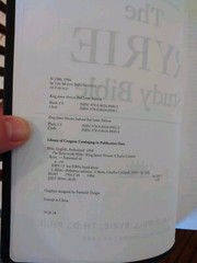 KJV Ryrie Study Bible Black Genuine Leather Red Letter Thumb-Indexed