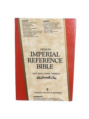 Nelson Imperial Reference Bible NKJV Red Letter Indexed Bonded Leather w/ Box
