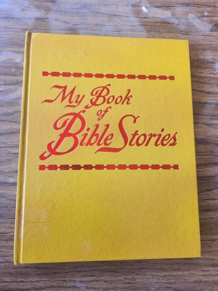 Vintage 'My Book Of Bible Stories’ Copyright 1978 Yellow Hardcover
