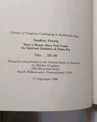 MARY’S HOUSE Dorothy M. Gaudiose SIGNED – MARY PYLE Spiritual Guidance PADRE PIO