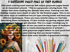 Adult Coloring Pages Bundle Flower Girls bundle 280 Printable Pages