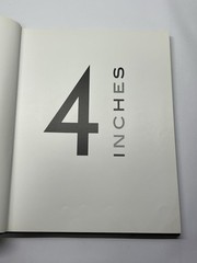 Four Inches. Scriptum Editions (2005, Hardcover) Oversized Book