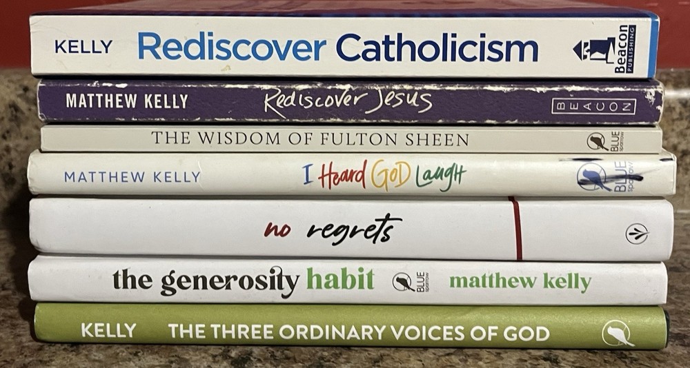 Matthew Kelly 7 Book Lot Dynamic Catholic Generosity Rediscover Regrets