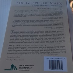 Wm. B. Eerdmans Publishing Co Gospel of Mark Ben Witherington III Paperback 2001