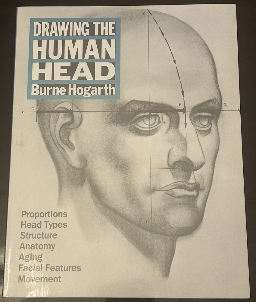 Drawing the Human Head by Burne Hogarth PB – Good
