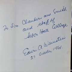 Rare, Denial of Illness, Edwin Weinstein, 1955, signed, Medical Lecture Series