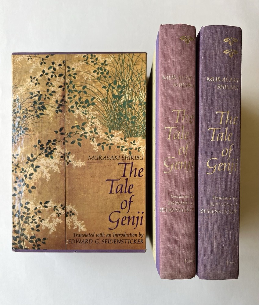 The Tale of Genji 2 Vol Box Set Seidensticker Knopf 1977 Hardcover Slipcase