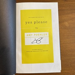 Amy Pohler Yes Please Book Signed First Edition!