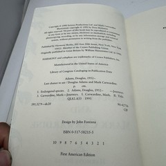 First Edition US 1st Printing Last Chance To See Douglas Adams, Mark Carwardine