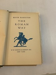 VTG 1932 EDITH HAMILTON THE ROMAN WAY HC BOOK