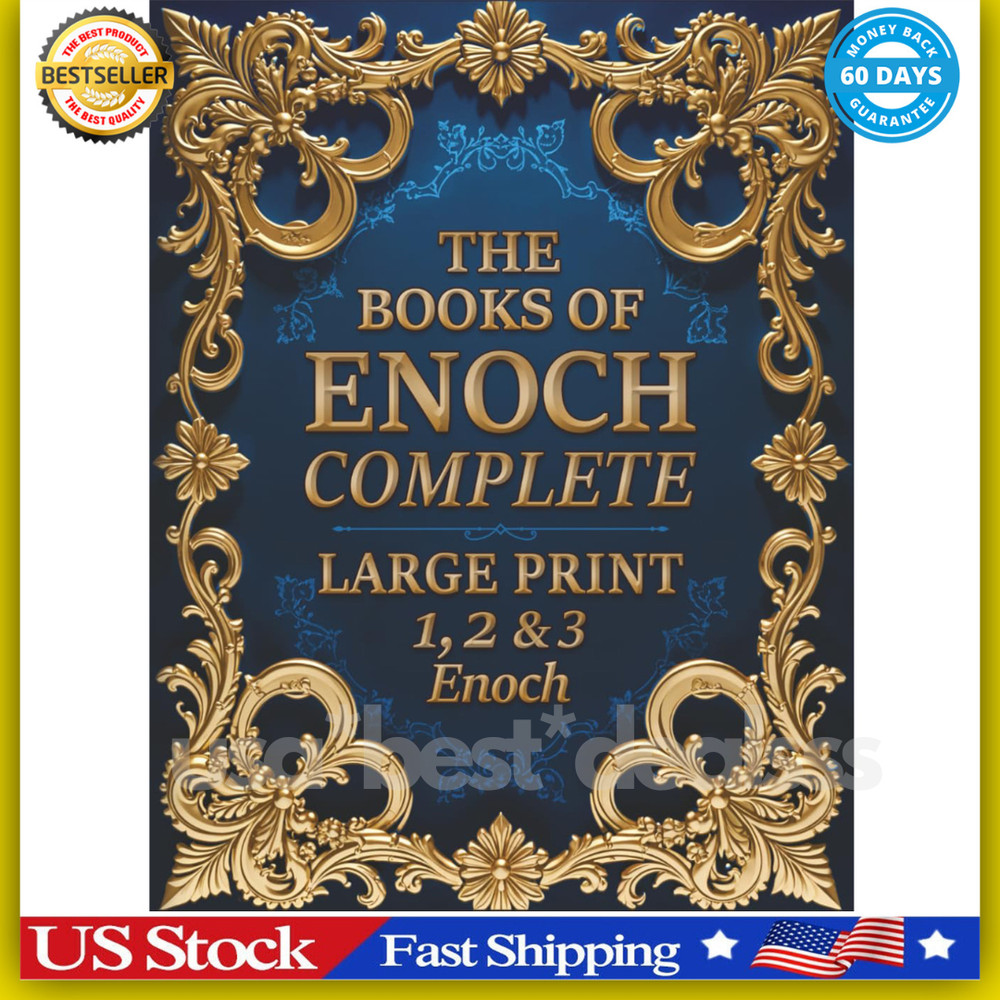 The Books of Enoch Complete LARGE PRINT (Illustrated): 1, 2 & 3 Enoch With Authe