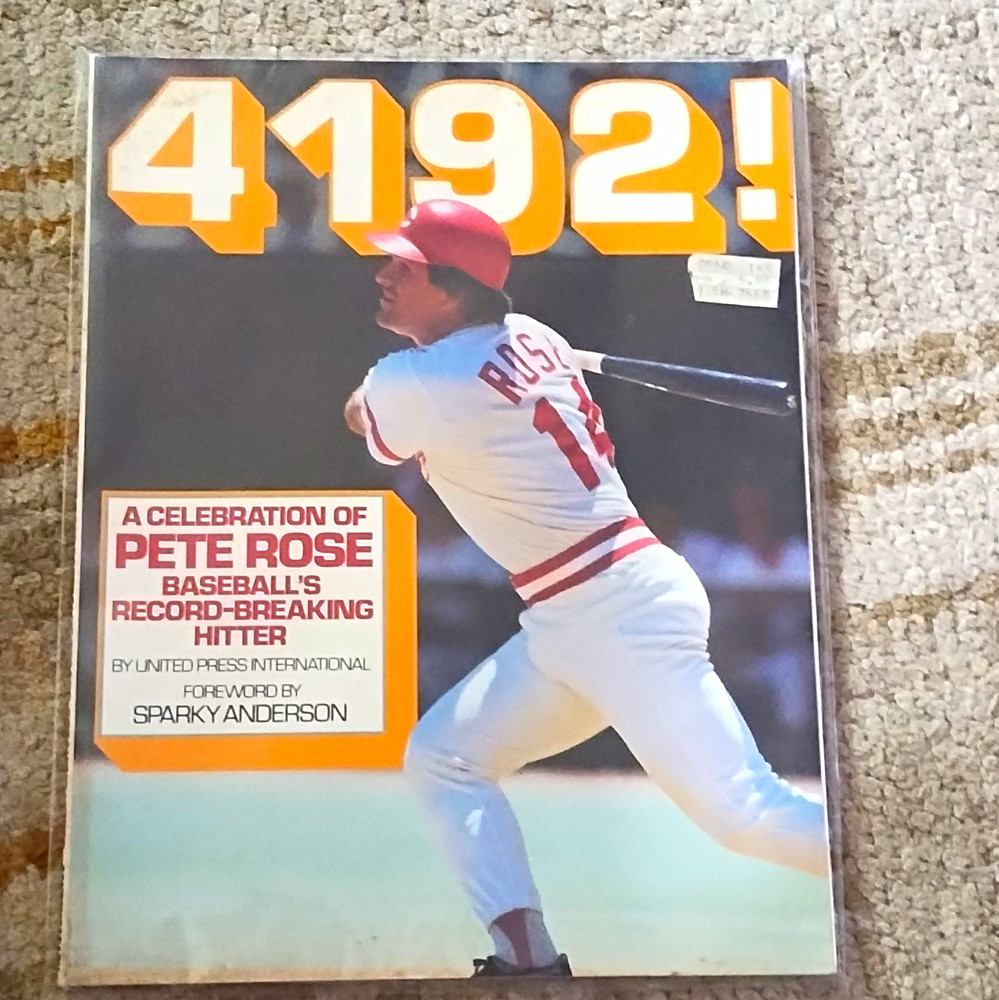 4192! Pete Rose Baseball Celebration United Press Intl Hardcover 1985 DJ