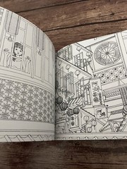 Relaxing Adult Coloring Book Time Travel 24 Pages 7×7