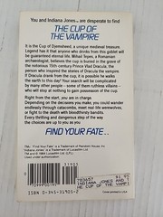 1-7 and 9 Indiana Jones Find Your Fate Adventure books