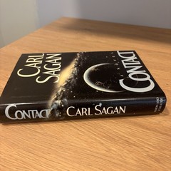 Carl Sagan Contact 1985 Hardcover 7th Printing Dust Jacket Excellent Condition