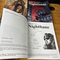 Lot of 4 Palladium Books Complete Role-Playing Game Nightbane & World Book 1-3