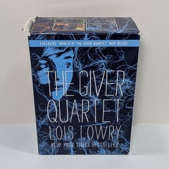 The Giver Quartet Boxed Set By Lois Lowry 4 Hardback Book Box Set w/ Rare Map