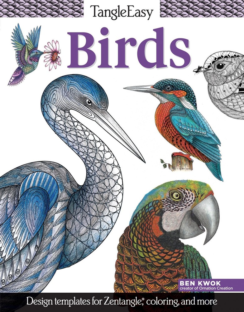 TangleEasy Birds: Design Templates for Zentangle (R), Coloring, and More (De…