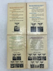 Star Trek TOS Ballantine Books, Alan Dean Foster, 1970s Log Books: 2, 3, 6, 8