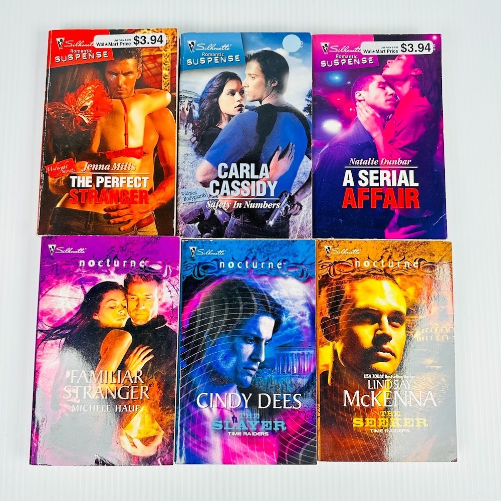 6x Silhouette Romantic Suspense PB Books/Novels – Multiple Titles & Authors