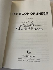 Charlie Sheen The Book Of Sheen: A Memoir Signed Book Hardcover Autographed