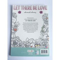 Bendon Let There Be Love Advanced Coloring Book Inspirational Quotes 30+ Pages