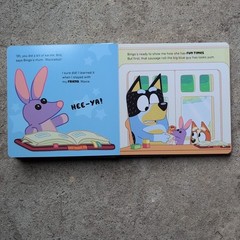 4 x BLUEY BOARD PICTURE BOOKS THE BEACH THE POOL CHARADES BOB BILBY