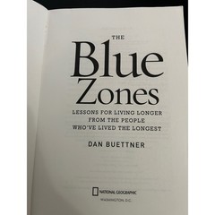 Nonfiction Book Blue White Lessons for Living Longer Dan Buettner National Geo