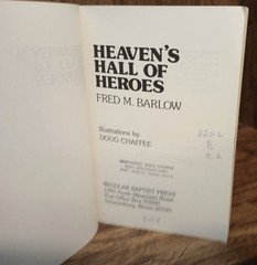 Heaven’s Hall of Heroes Fred Barlow 1978 Regular Baptist Press Trade Paperback R