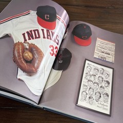 VTG SIGNED Cleveland Indians Encyclopedia Russel Schneider MLB Baseball HC DJ