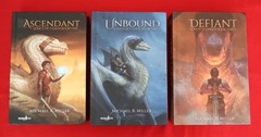 SIGNED Michael R. Miller Songs Of Chaos Trilogy HC Book Set Ascendant Unbound