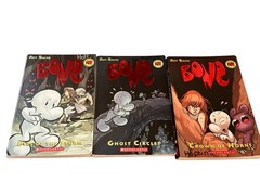 Lot of 3 Bone Graphic Novels Jeff Smith Graphix Scholastic 3rd Grade