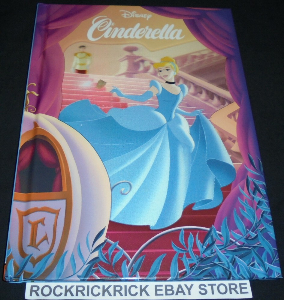 DISNEY CINDERELLA BOOK (3D COVER) HARDCOVER 2020 16CM X 22CM (BRAND NEW)