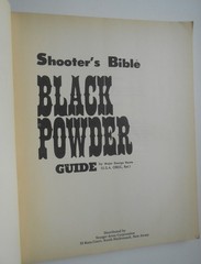 Black Powder Guide: Shooter’s Bible Publication by Major George Nonte, Paperback
