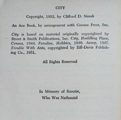 Clifford D. Simak – City – Ace Books First Printing 1958 D-283