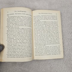Autobiography Of Benjamin Franklin & Other Papers Set Of 2 Vintage Hardcover
