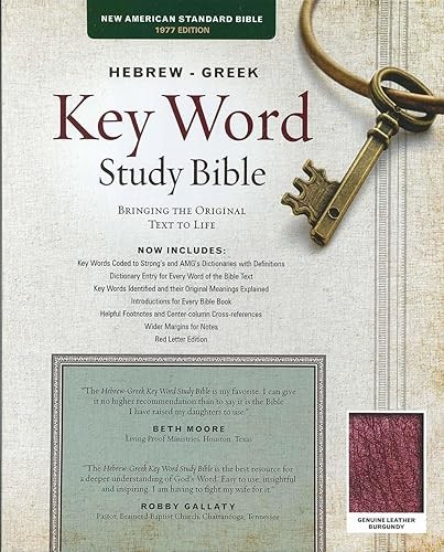 The Hebrew-Greek Key Word Study Bible: NASB-77 Edition, Burgun…