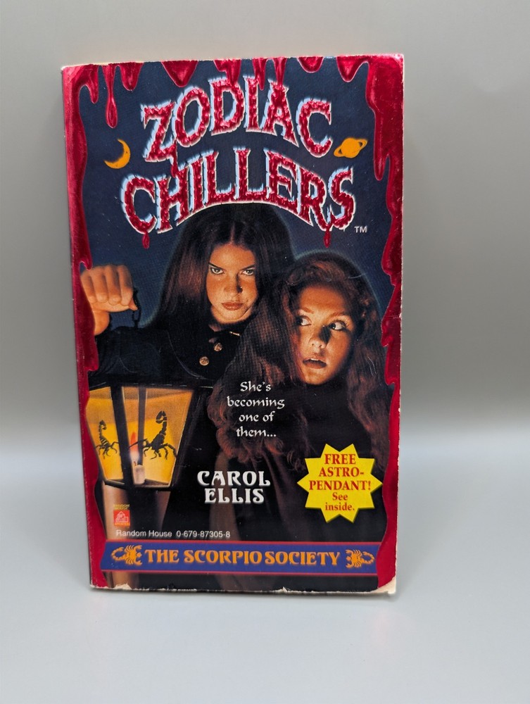 Zodiac Chillers Book #2 The Scorpio Society Carol Ellis YA Horror Book 1st Ed.