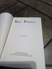 Bible Prophecy by Oliver B. Greene 1975 1st Print Hardcover Gospel Hour VG