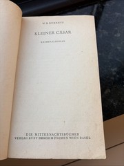 W R Burnett Kleiner Casar 1963 German Little Caesar Crime Paperback