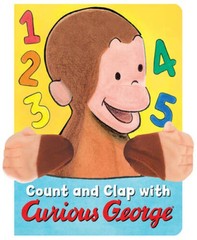 Count and Clap with Curious George Finger Puppet Book – Paperback – GOOD