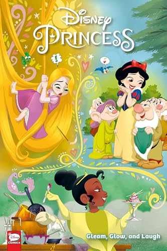 Disney Princess: Gleam, Glow, and – Paperback, by Mebberson Amy – Very Good c