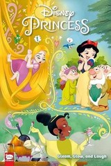 Disney Princess: Gleam, Glow, and – Paperback, by Mebberson Amy – Very Good c