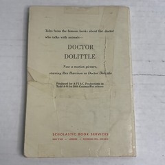 Lot of 2 Vintage 1960s Scholastic Book Services Paperbacks Dolittle/ Robin Hood