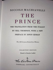 EASTON PRESS THE PRINCE by NICCOLO MACHIAVELLI HC 1980