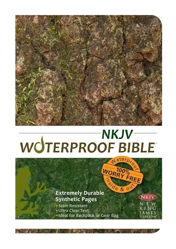 BRAND NEW! RARE NKJV WATERPROOF FULL BIBLE WITH CAMO COVER! PLASTIC PAGES!!!