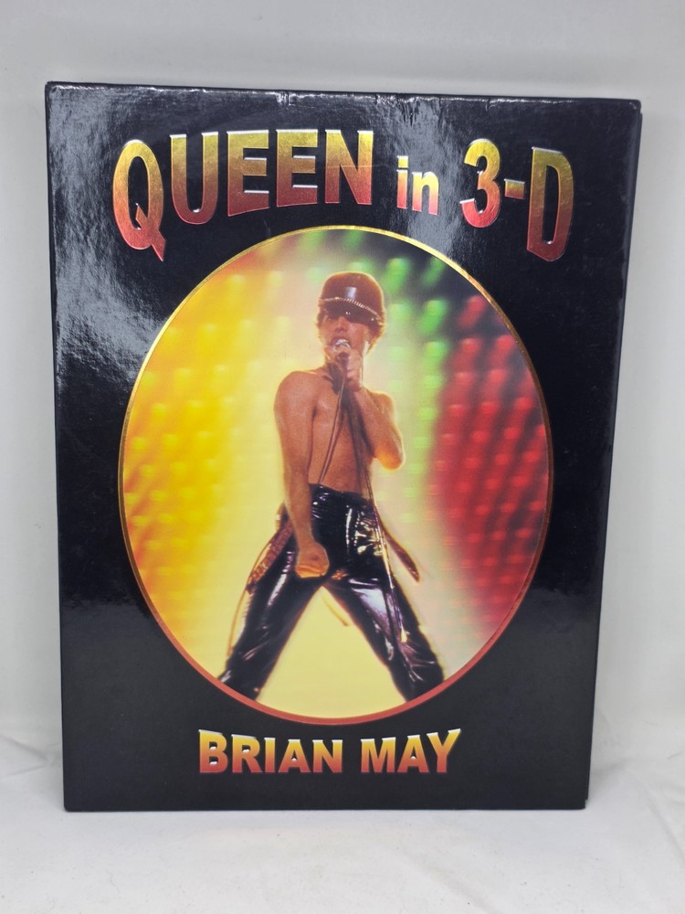 Queen In 3-D Brian May 2017 UK 1st Edition Hardcover w/ OWL Viewer Complete VG