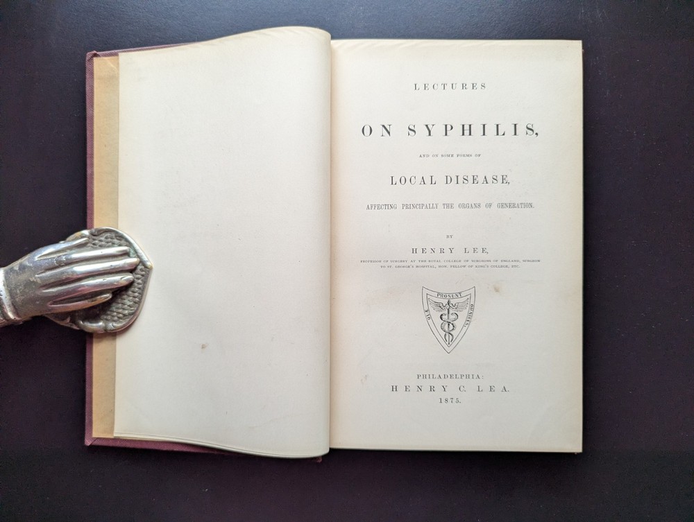 1875 Lectures On Syphilis & Local Genital Disease – Henry Lee Churchill Scarce