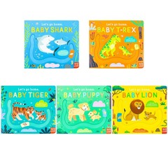 Let’s Go Home Series 5 Books Collection Set (Baby Shark Baby T Rex Baby Tiger