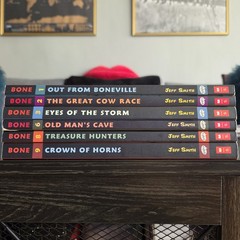 Bone Series Collection Set Of 6 Books By Jeff Smith 1, 2, 3, 6, 8, 9